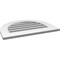 Ekena Millwork Round Top Surface Mount PVC Gable Vent: Functional, w/ 3-1/2"W x 1"P Standard Frame, 26"W x 20"H GVPRT26X2001SF - alternate 4